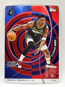 2025 TOPPS MATCH ATTAX ANTHONY EDWARDS SCORING HERO