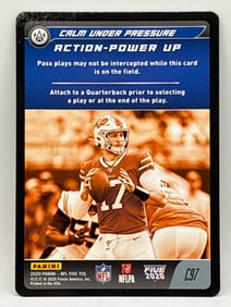 2020 PANINI NFL FIVE TCG JOSH ALLEN ACTION-POWER UP