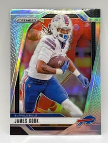 2024 PANINI PRIZM JAMES COOK SILVER PRIZM HOLO SP