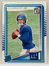 2025 PANINI DONRUSS JAXSON DART RATED ROOKIE CARD