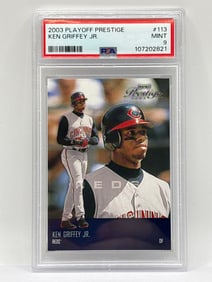 POP 1!! 2003 PLAYOFF PRESTIGE KEN GRIFFEY JR #113 GRADED PSA MINT 9