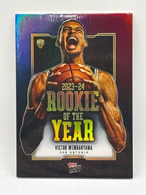 2024 TOPPS NOW ROOKIE OF THE YEAR VICTOR WEMBANYAMA ROOKIE INSERT
