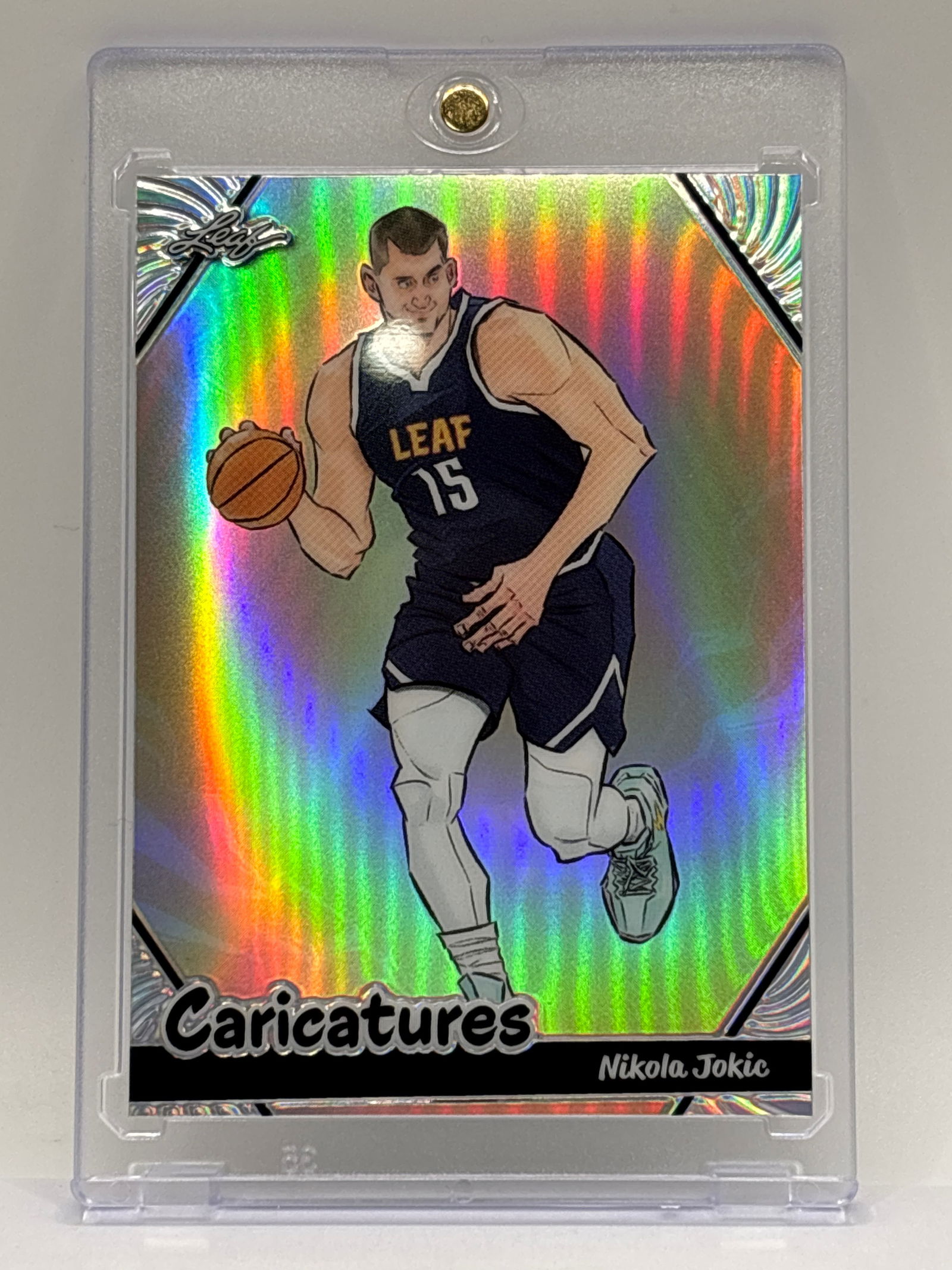 RARE /99 2024 LEAF CARICATURES NIKOLA JOKIC HOLO (1 of 4)