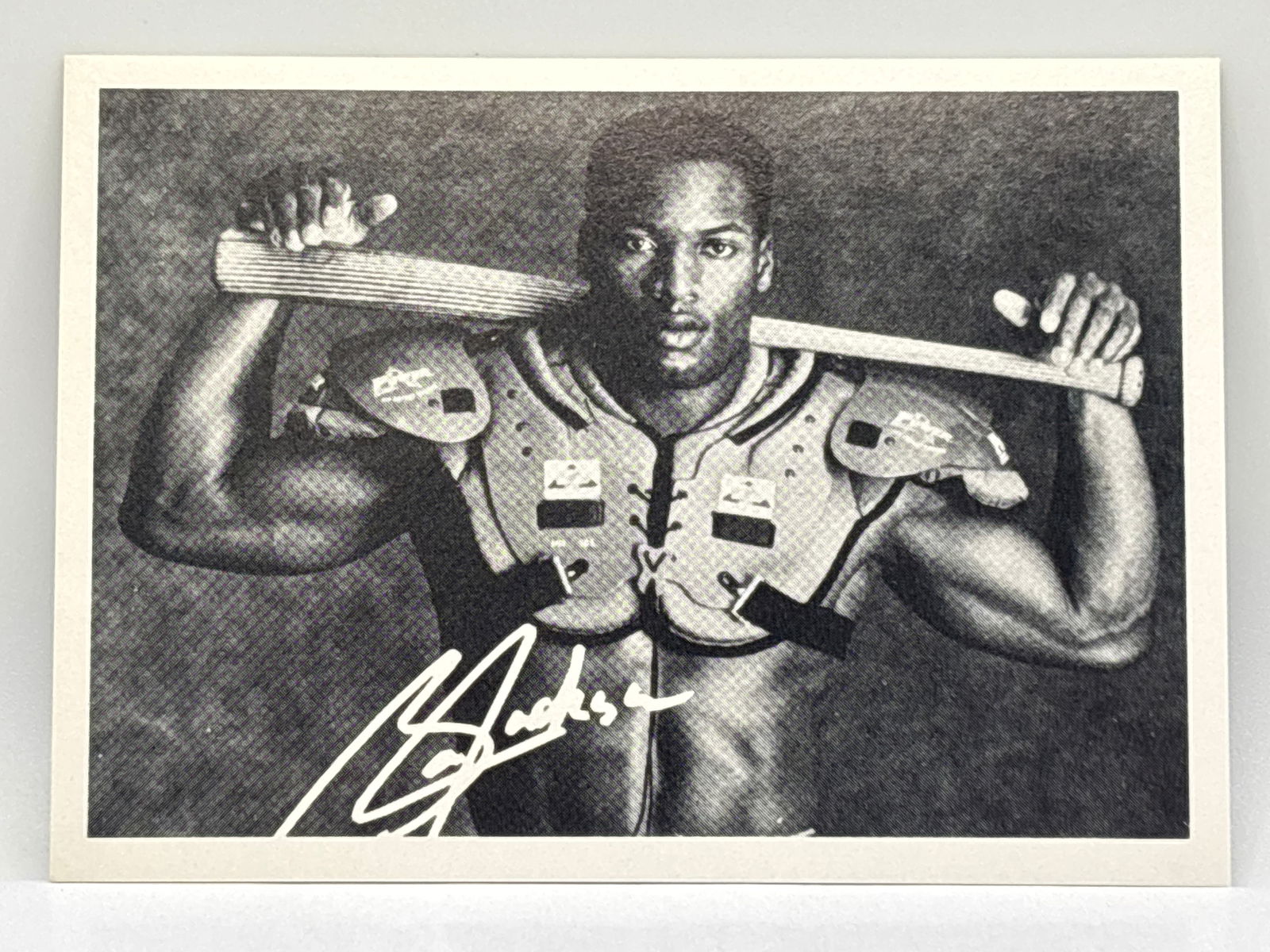 BO JACKSON ROYALS/RAIDERS W FACSIMILE AUTOGRAPH (1 of 2)