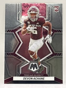 2023 PANINI MOSAIC DRAFT PICKS DEVON ACHANE ROOKIE CARD