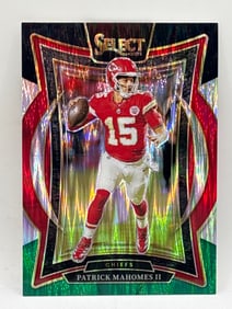 2024 PANINI SELECT PATRICK MAHOMES II CONCOURSE SHOCK PRIZM HOLO SP