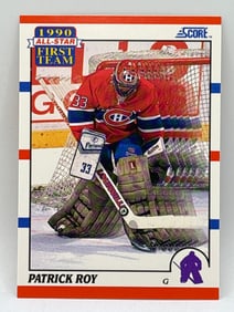 1990 SCORE PATRICK ROY ALL-STAR TEAM