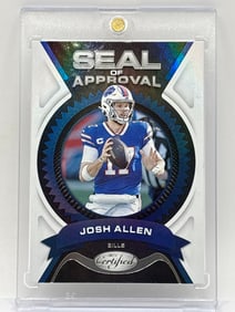 2021 PANINI CERTIFIED JOSH ALLEN SEAL OF APPROVAL INSERT