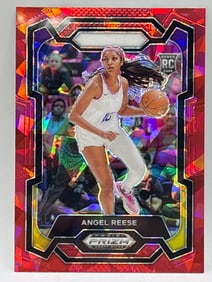 2024 PANINI PRIZM DRAFT PICKS ANGEL REESE RED CRACKED ICE PRIZM HOLO ROOKIE CARD