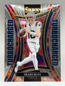 2024 PANINI SELECT DRAKE MAYE TURBOCHARGED ROOKIE CARD