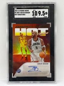 2023-24 PANINI NBA HOOPS HOT SIGNATURES CARLOS BOOZER AUTOGRAPHED INSERT SGC 9.5/10