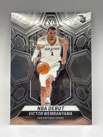2023-24 PANINI MOSAIC VICTOR WEMBANYAMA NBA DEBUT ROOKIE CARD