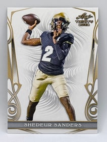 2023 LEAF TRINITY SHEDEUR SANDERS ROOKIE CARD