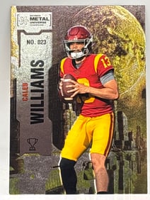 2022 SKYBOX METAL UNIVERSE CHAMPIONS CALEB WILLIAMS ROOKIE CARD