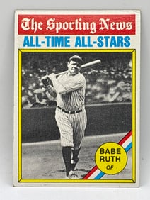 1978 TOPPS #345 BABE RUTH SPORTING NEWS ALL-TIME ALL-STARS