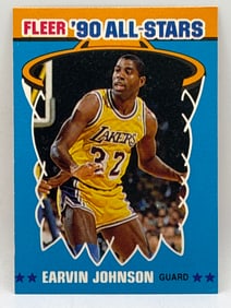 1990 FLEER 4 OF 12 EARVIN MAGIC JOHNSON 90’S ALL-STARS