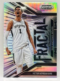 2024-25 PANINI PRIZM BLACK VICTOR WEMBANYAMA FRACTAL PRIZM HOLO SP