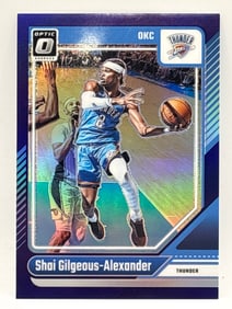 2024-25 PANINI DONRUSS OPTIC SHAI GILGEOUS-ALEXANDER PURPLE PRIZM HOLO SP