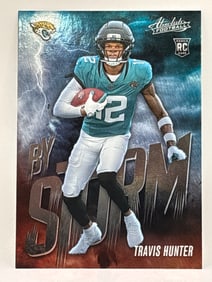 2025 PANINI ABSOLUTE TRAVIS HUNTER BY-STORM ROOKIE CARD