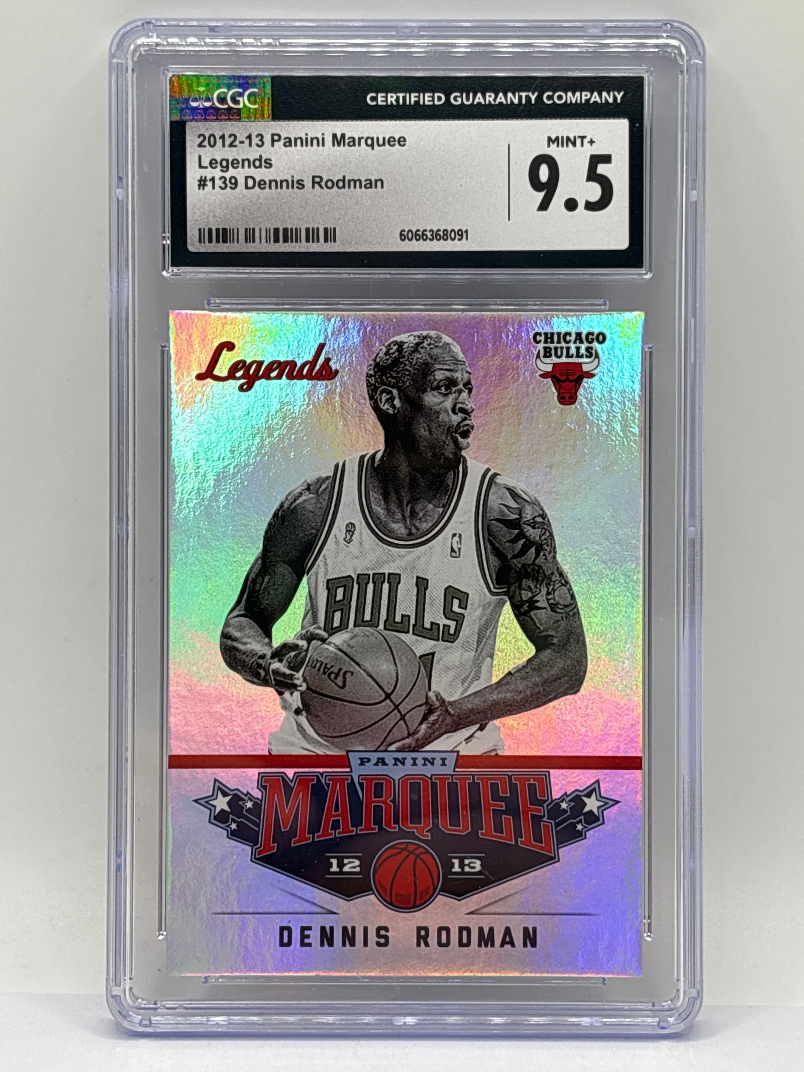 2012-13 PANINI MARQUEE LEGENDS DENNIS RODMAN GRADEE CGC MINT+ 9.5 (1 of 3)
