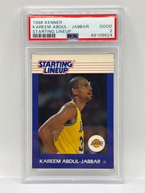 1988 KENNER KAREEM ABDUL-JABBAR STARTING LINEUP GRADED PSA GOOD 2