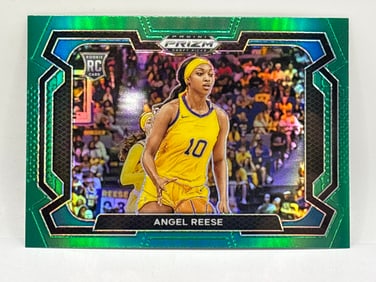 2024 PANINI PRIZM DRAFT PICKS ANGEL REESE GREEN PRIZM HOLO ROOKIE CARD