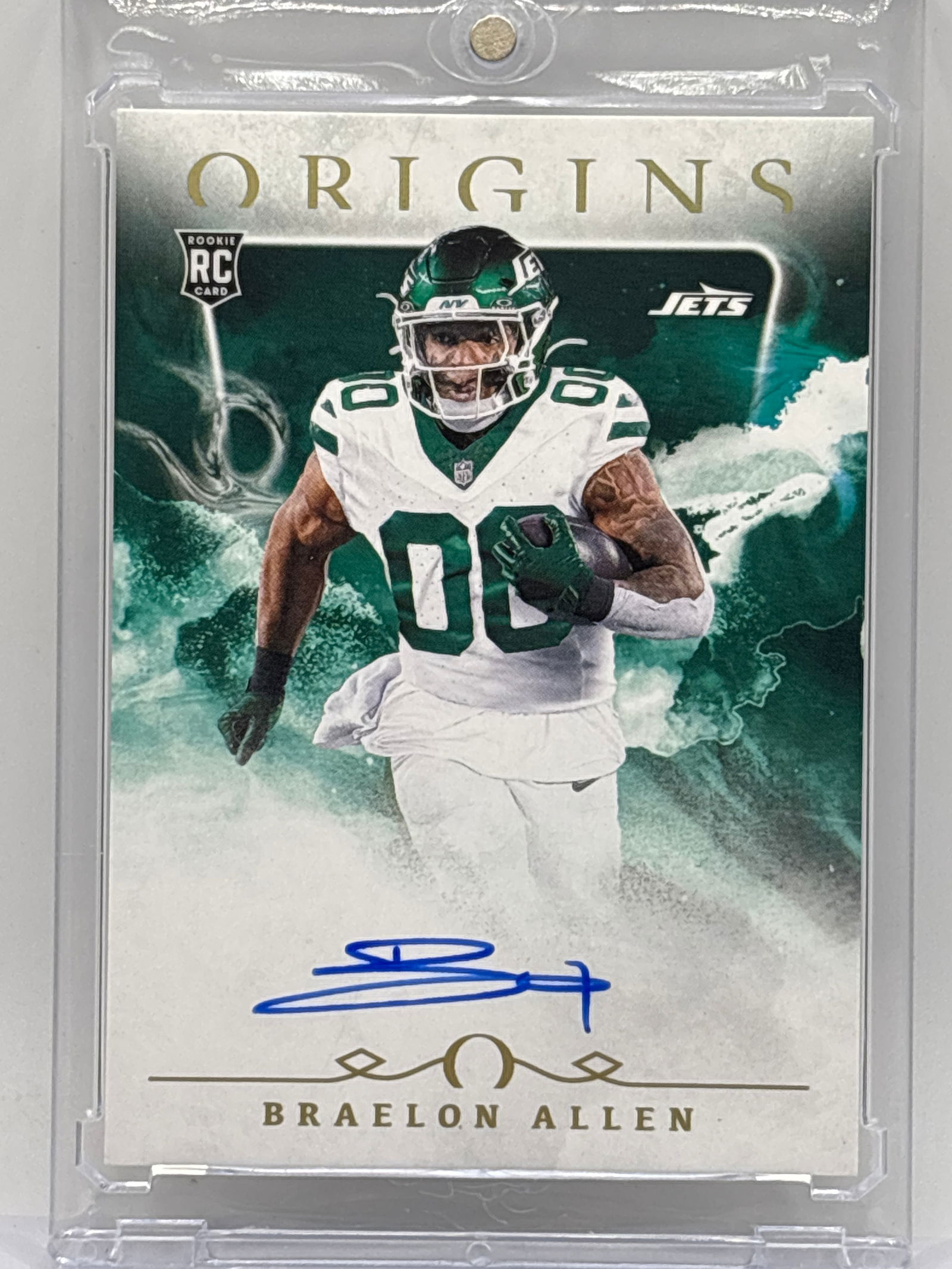 2024 PANINI ORIGINS BRAELON ALLEN ON-CARD AUTOGRAPHED ROOKIE CARD (1 of 2)