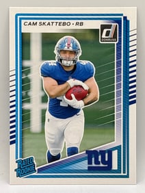 2025 PANINI DONRUSS CAM SCATTEBO RATED ROOKIE CARD