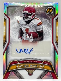 2025 TOPPS RESURGENCE XAVIER WORTHY AUTOGRAPHED ROOKIE CARD
