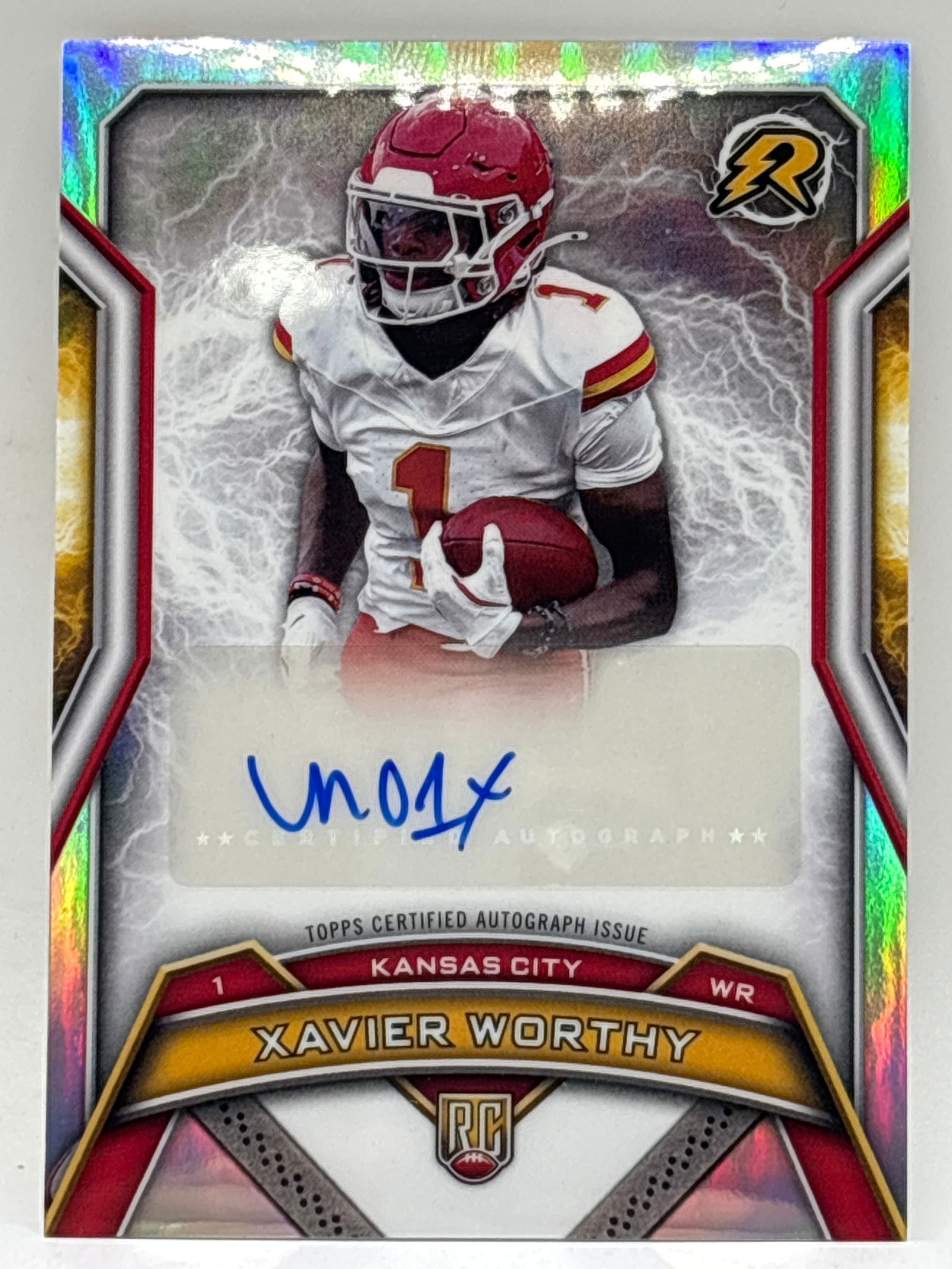 2025 TOPPS RESURGENCE XAVIER WORTHY AUTOGRAPHED ROOKIE CARD (1 of 2)