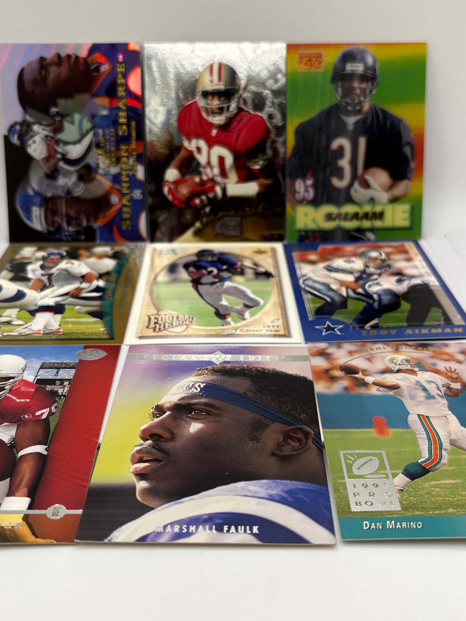 NFL SUPERSTARS OF THE PAST 9 CARD LOT (1 of 4)