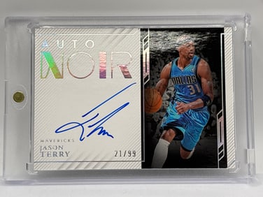 /99 2022-23 PANINI AUTO NOIR JASON TERRY ON-CARD AUTOGRAPH