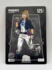 BO JACKSONS 2025 BATTLE ARENA ROOKIE INSPIRED PB BUCKETS PAIGE BEUCKERS STEEL ROOKIE CARD
