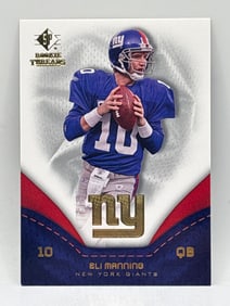 2008 UPPER DECK SP ROOKIE THREADS ELI MANNING GOLD FOIL SP