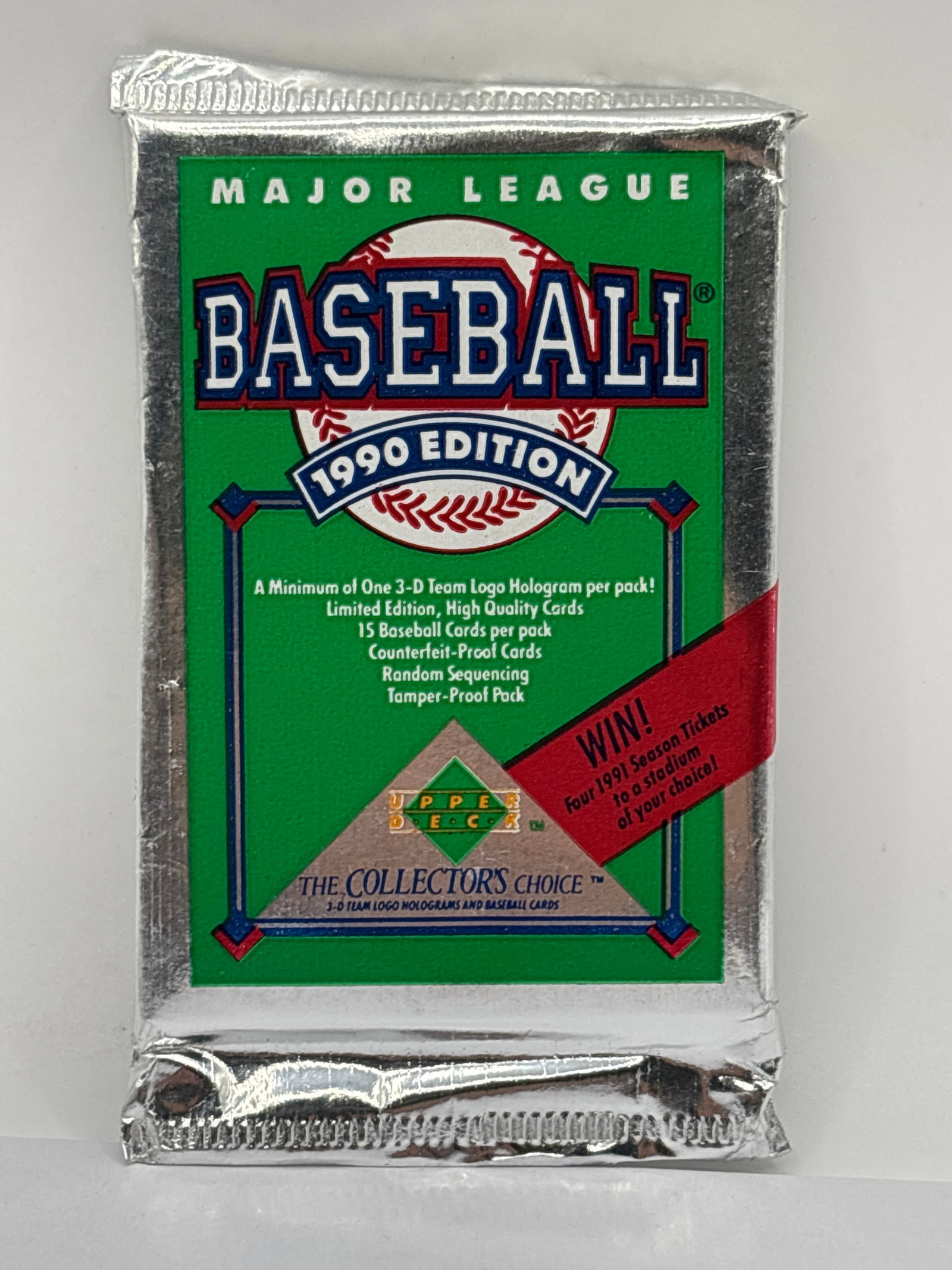 1990 UPPER DECK MLB BASEBALL PACK: THE HOBBY BOX