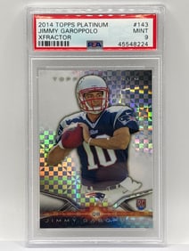 2014 TOPPS PLATINUM JIMMY GAROPPOLO XFRACTOR ROOKIE CARD GRADED PSA MINT 9