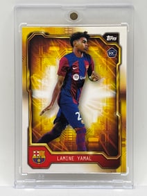 2023 TOPPS FC BARCELONA LAMINE YAMAL GOLDEN FUTURE INSERT ROOKIE CARD $$