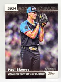 2025 TOPPS 2024 GREATEST HITS PAUL SKENES #1 DRAFT PICK INSERT