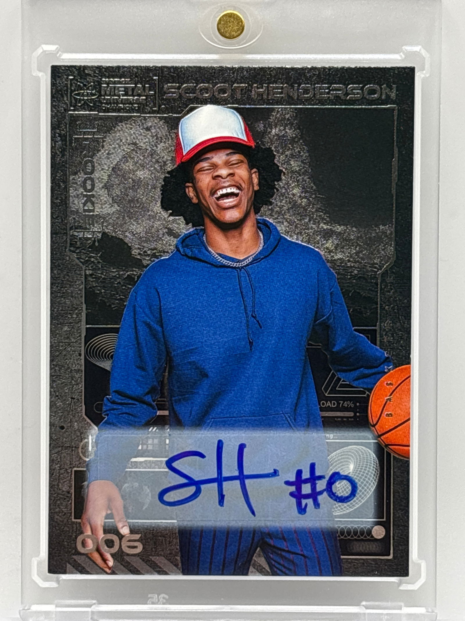 2023 SKYBOX METAL UNIVERSE CHAMPIONS SCOOT HENDERSON AUTOGRAPHED ROOKIE CARD: THE HOBBY BOX