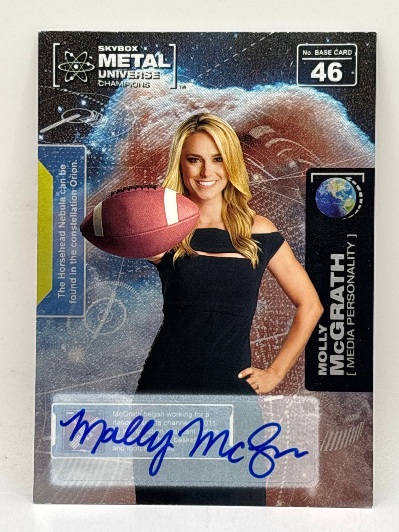 2021 SKYBOX METAL UNIVERSE CHAMPIONS MOLLY MCGRATH AUTOGRAPHED INSERT: THE HOBBY BOX