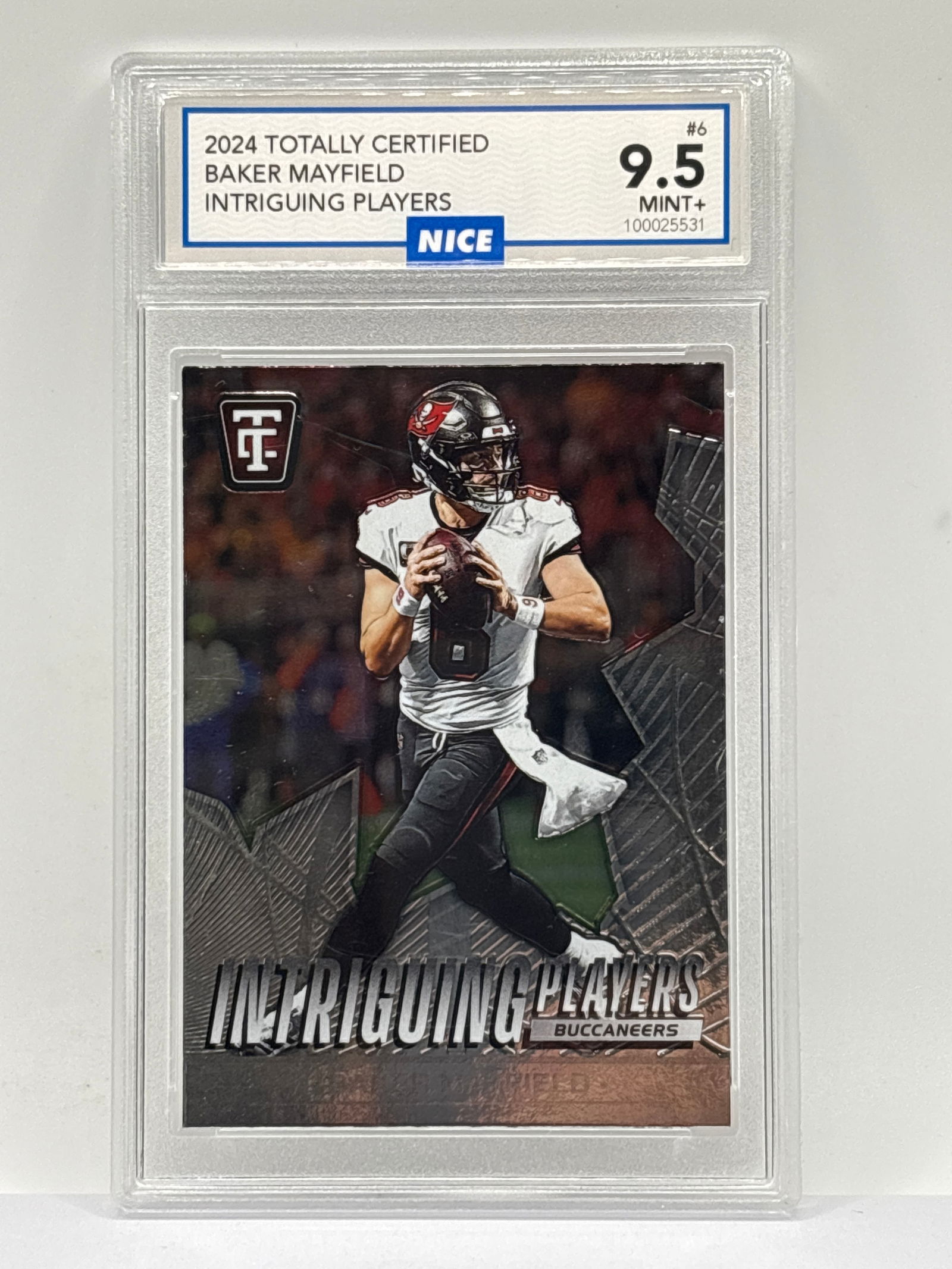 2024 PANINI TOTALLY CERTIFIED BAKER MAYFIELD INTRIGUING PLAYERS GRADED MINT+ 9.5 (1 of 3)