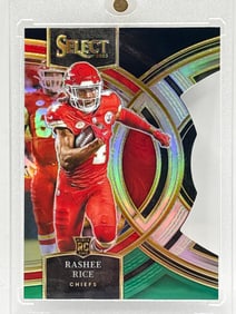 2023 PANINI SELECT RASHEE RICE PREMIER PRIZM HOLO DIE-CUT ROOKIE CARD