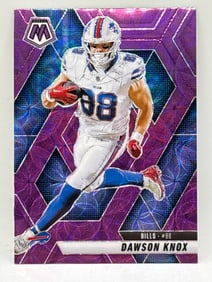 2025 PANINI MOSAIC DAWSON KNOX PURPLE SCOPE PRIZM HOLO SP