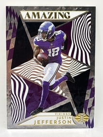 2022 PANINI ILLUSIONS JUSTIN JEFFERSON AMAZING INSERT