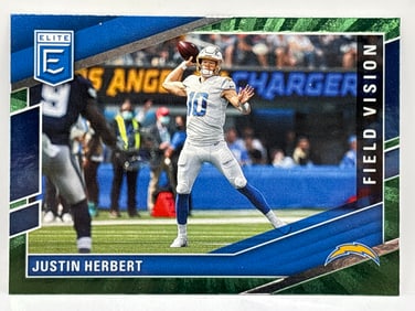 2022 PANINI DONRUSS ELITE JUSTIN HERBERT FIELD VISION INSERT