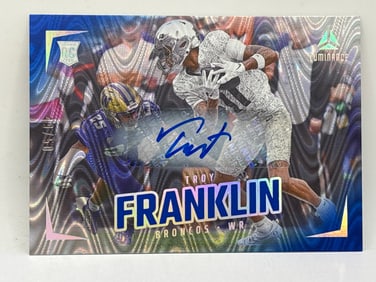 /50 2024 PANINI LUMINANCE TROY FRANKLIN SP AUTOGRAPHED ROOKIE CARD