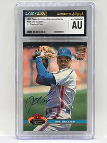 /7 2023 TOPPS ARCHIVES SIGNATURE SERIES DOC GOODEN ON-CARD AUTHENTIC AUTOGRAPH