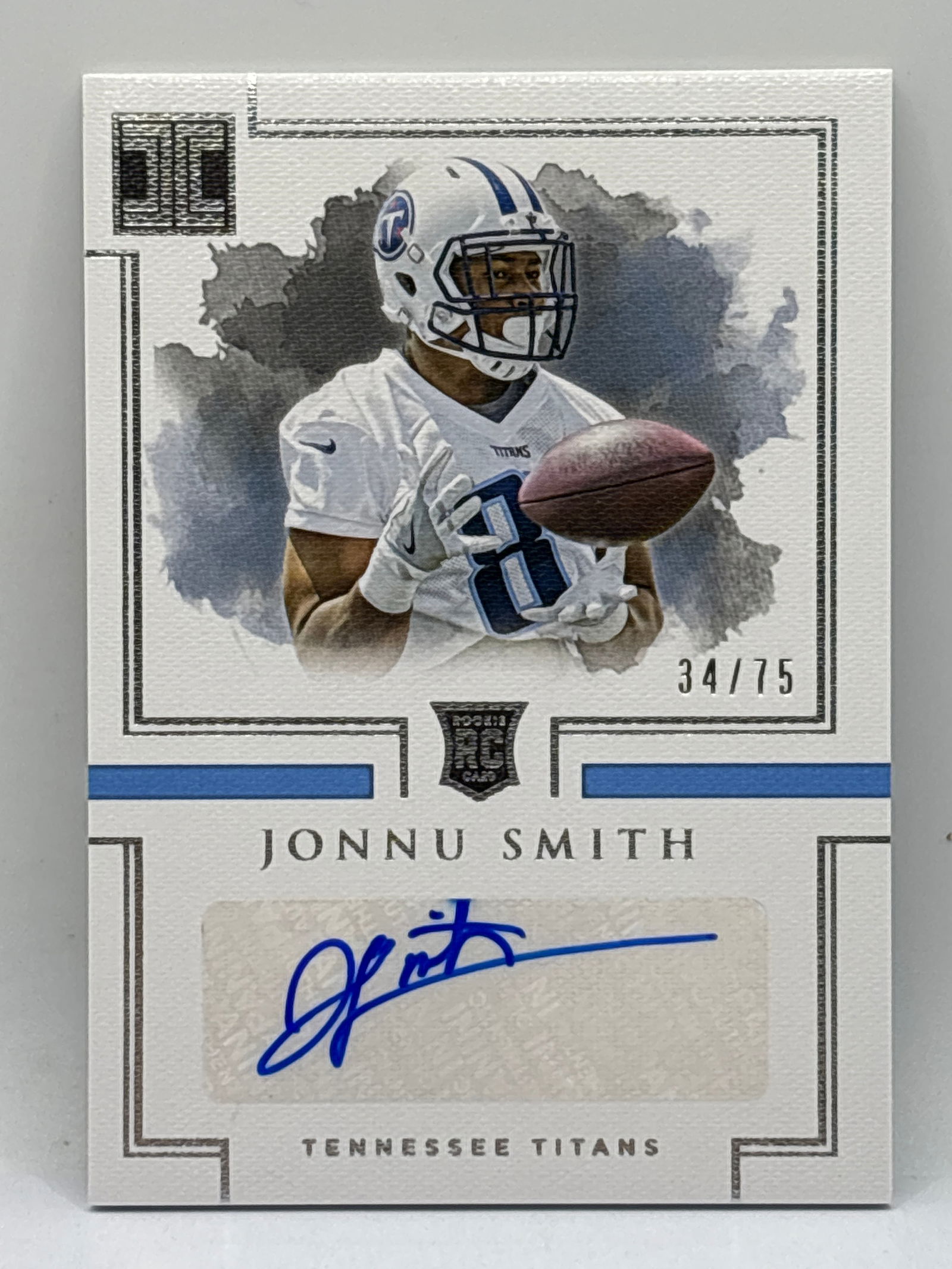 /75 2017 PANINI IMPECCABLE JONNU SMITH AUTOGRAPHED ROOKIE CARD (1 of 3)