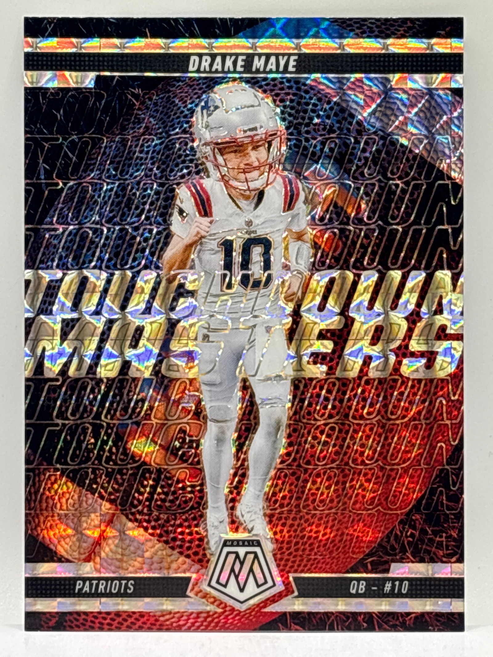 2025 PANINI MOSAIC DRAKE MAYE TOUCHDOWNS PRIZM HOLO SP: THE HOBBY BOX