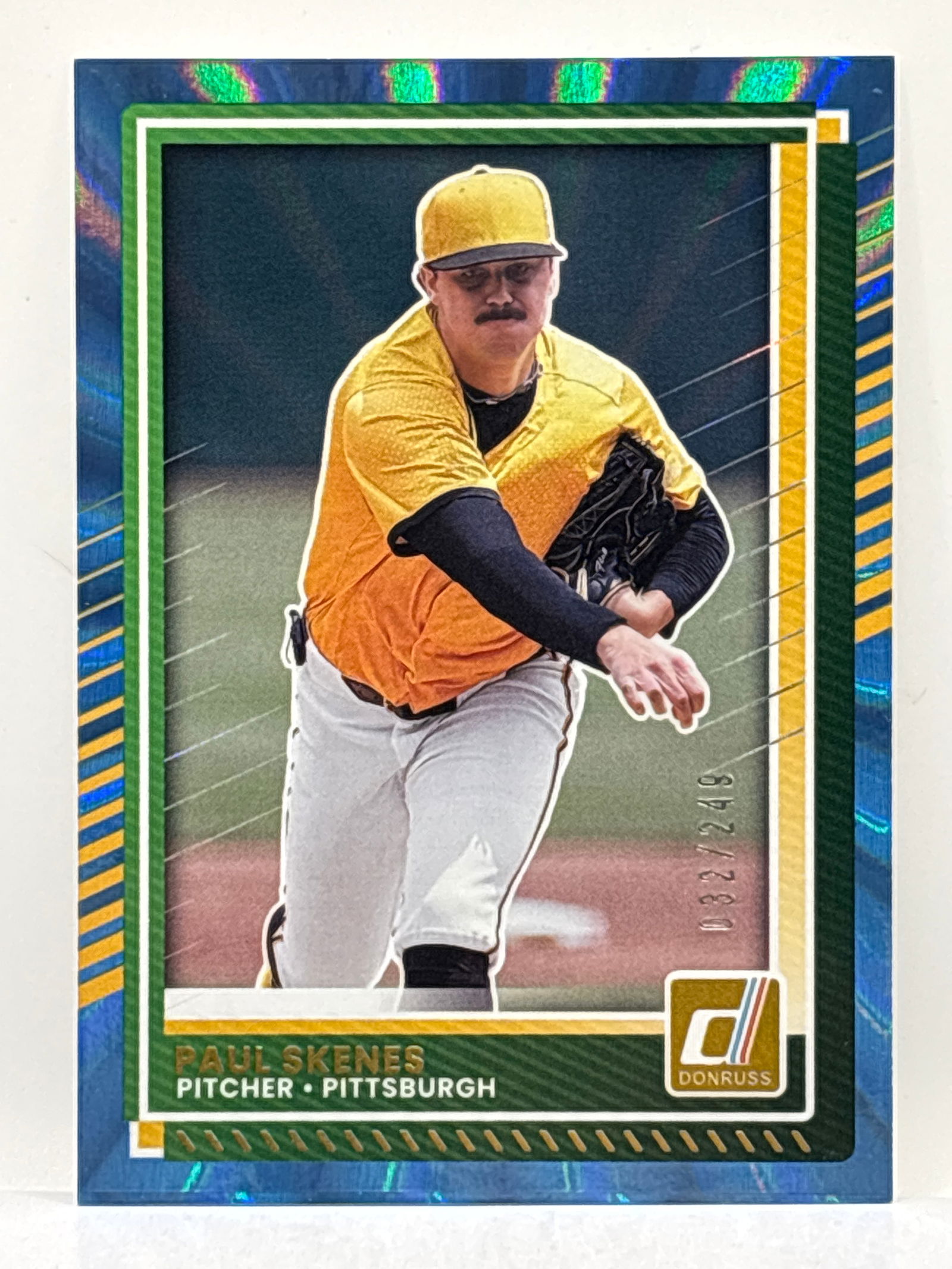 /249 2025 PANINI DONRUSS OPTIC PAUL SKENES BLUE LAZERS: THE HOBBY BOX